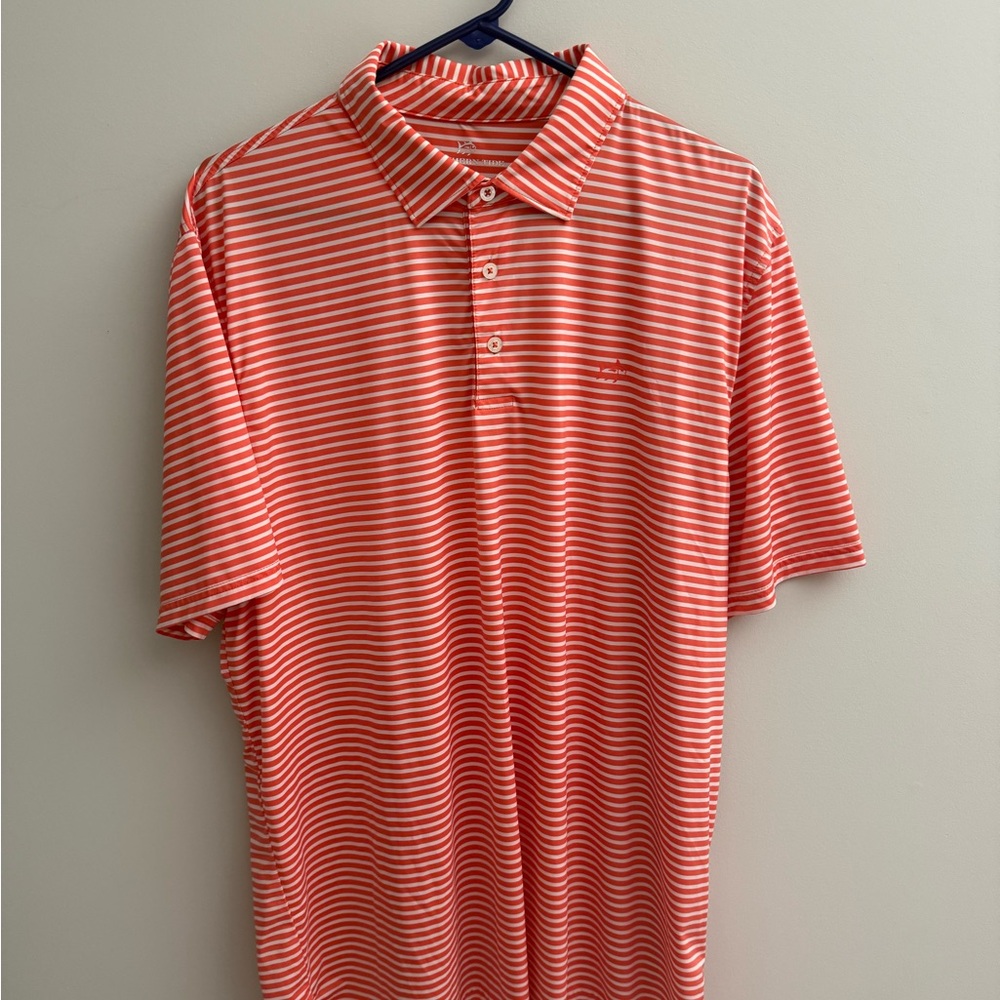 Southern Tide Orange Polo Shirt
